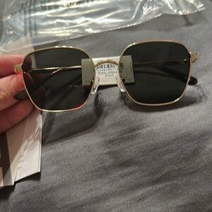 Stylish Gold and Black Sunglasses
